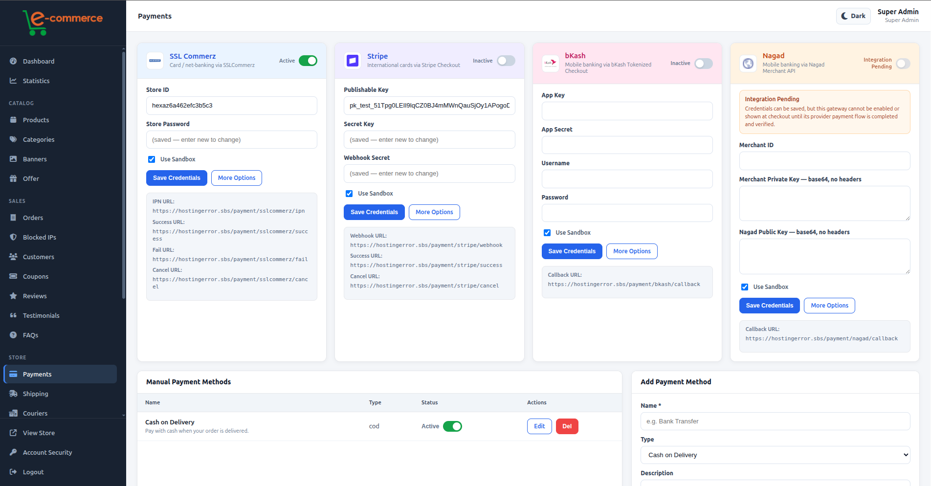 Payment Gateways